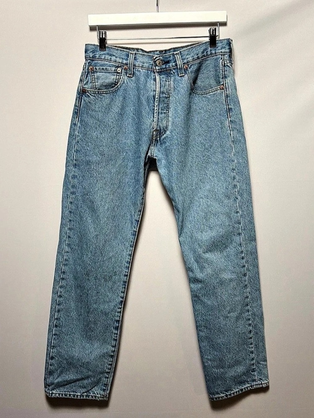 Levi's 501 '93 Straight Leg Jeans Men's W30L30 Light Wash Button Fly Vintage Fit